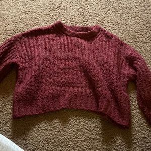 Small maroon sweater American eagle